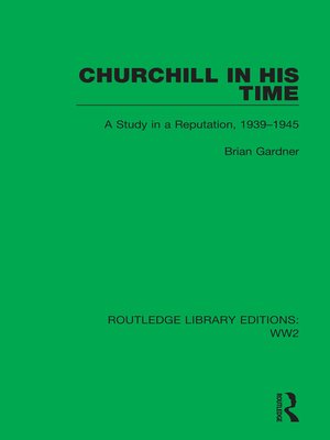 cover image of Churchill in His Time